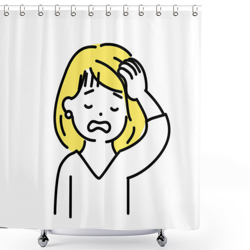 Personality  Illustration Series Of Cute People. Womens Shower Curtains