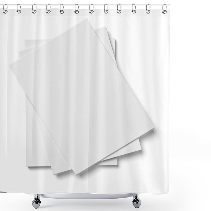 Personality  Stack Of Papers Documents Office Business Shower Curtains