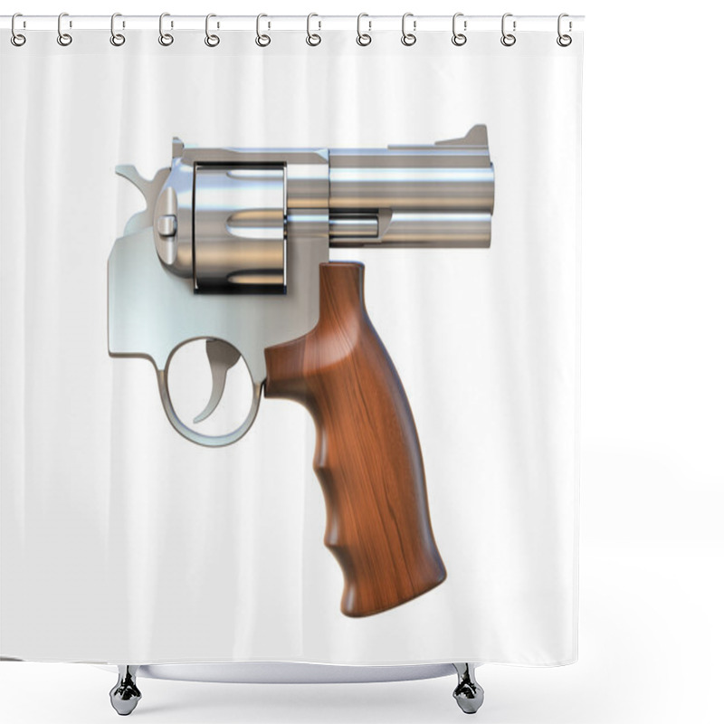 Personality  Gun Pointing On The Wrong Direction Shower Curtains