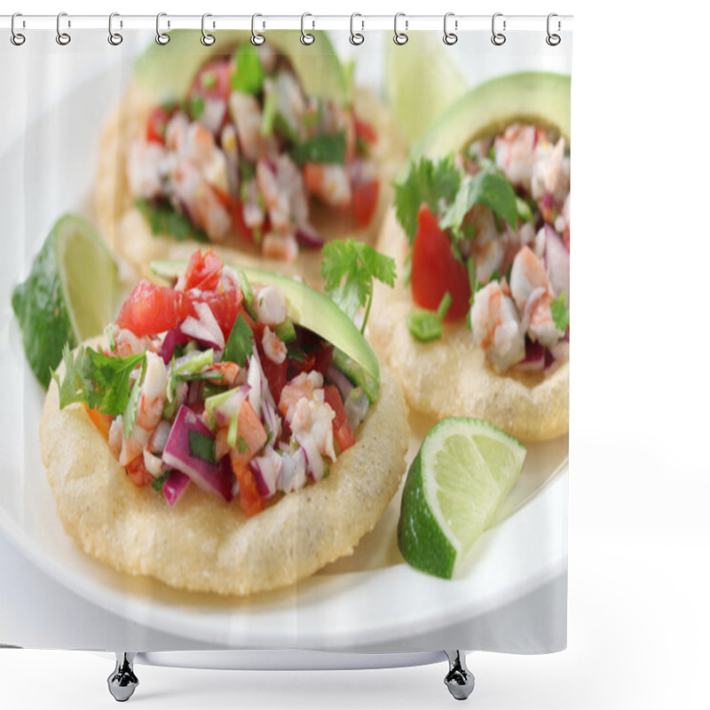 Personality  Tostadas De Ceviche Shower Curtains