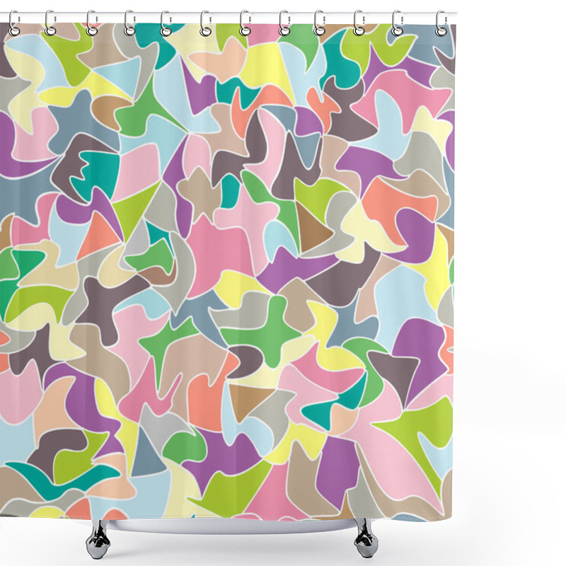 Personality  Abstract Pattern Mosaic Seamless Pattern Shower Curtains