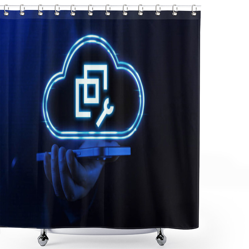 Personality  Azure Virtual Machines Scalable And Flexible Cloud Computing Shower Curtains