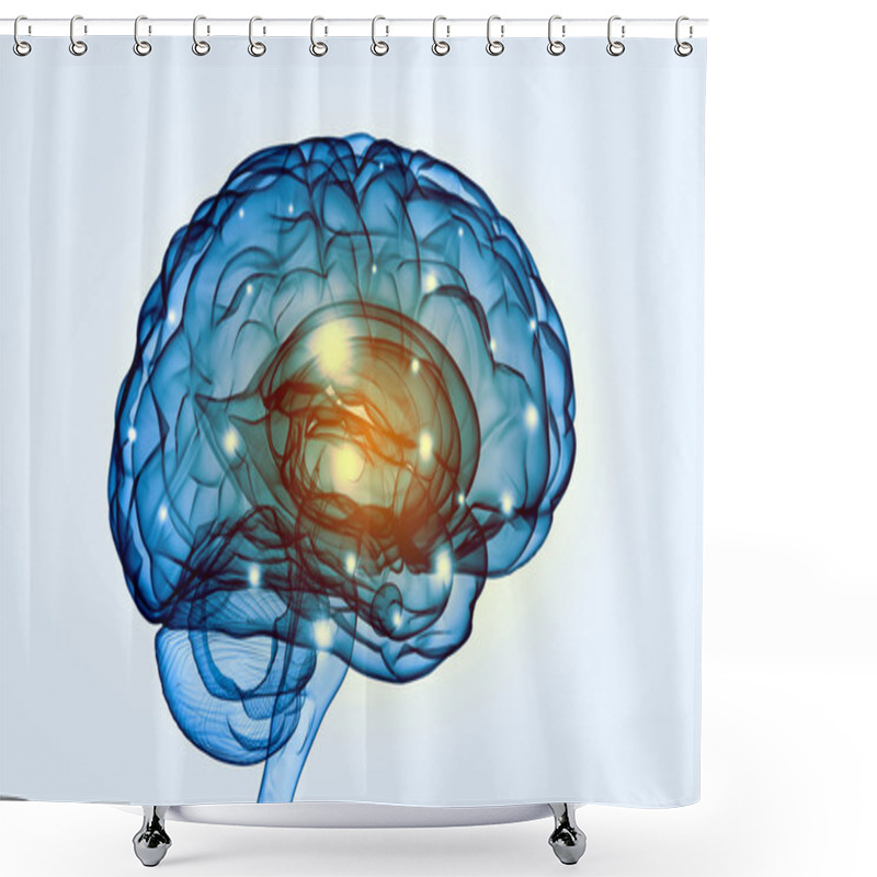 Personality  Human Mind Shower Curtains