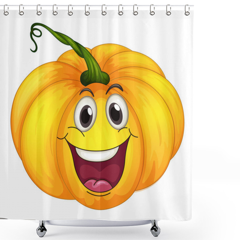 Personality  Pumpkin Shower Curtains