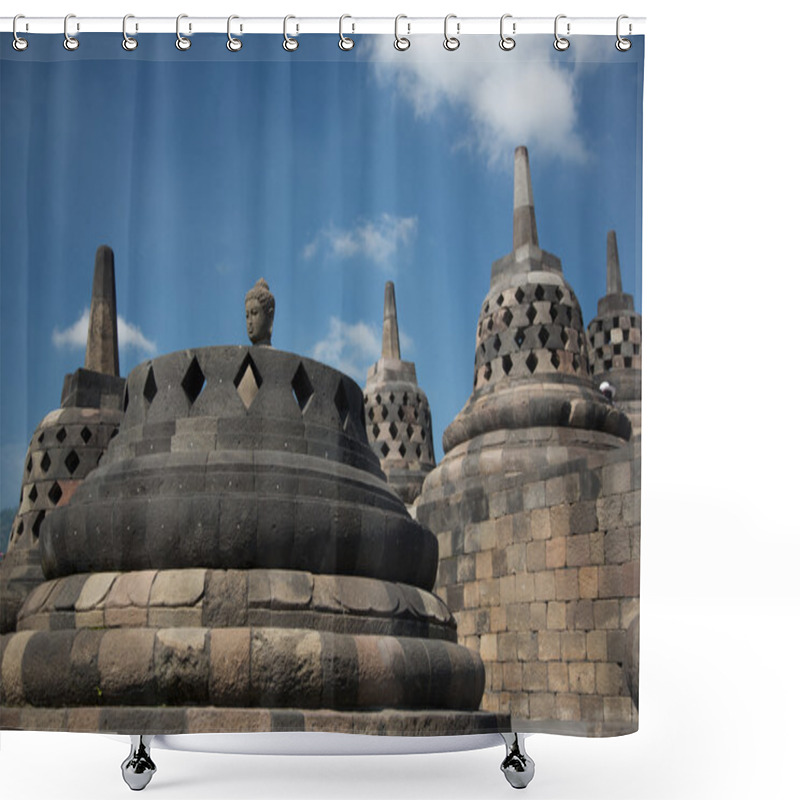 Personality  Borobodur Stupas Near To Jogyakarta, Java Island, Indonesia Shower Curtains