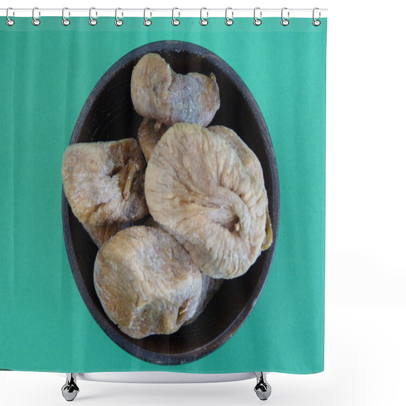 Personality  Nature's Sweet Treasure: A Bowl Of Dried Figs Representing Timeless Nourishment And Earthly Simplicity Shower Curtains