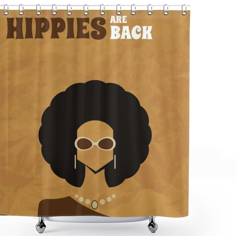 Personality  Afro Woman Shower Curtains