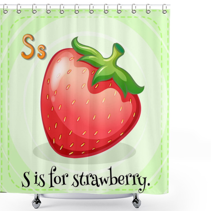 Personality  Letter S Shower Curtains