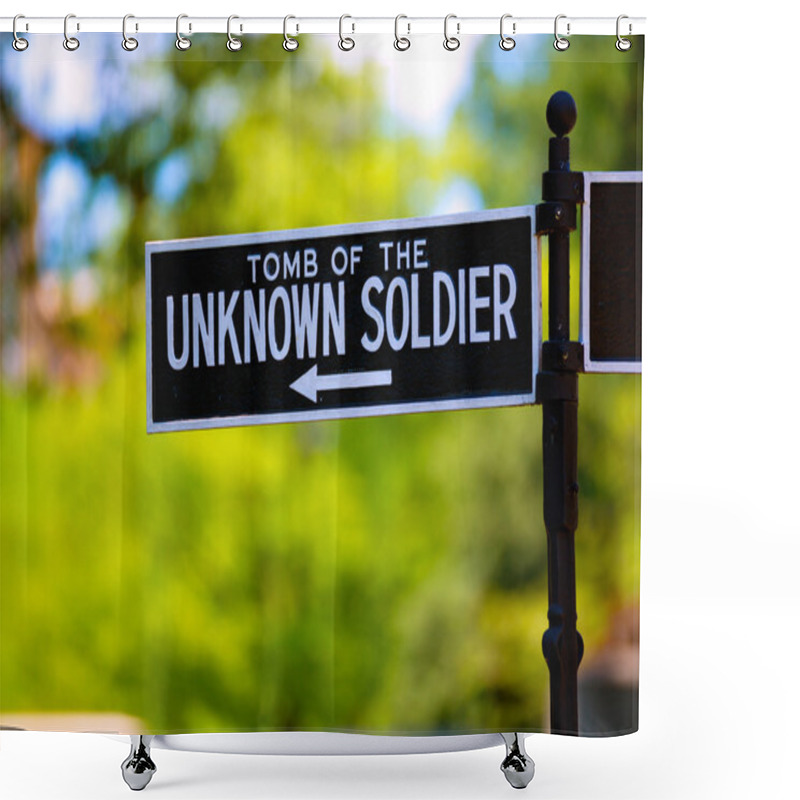 Personality  Arlington National Cemetery Unknown Soldier Shower Curtains