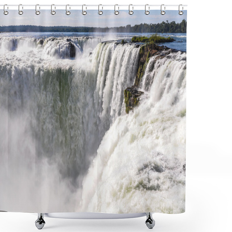 Personality  Devil's Throat, Iguazu Falls, Argentina Shower Curtains