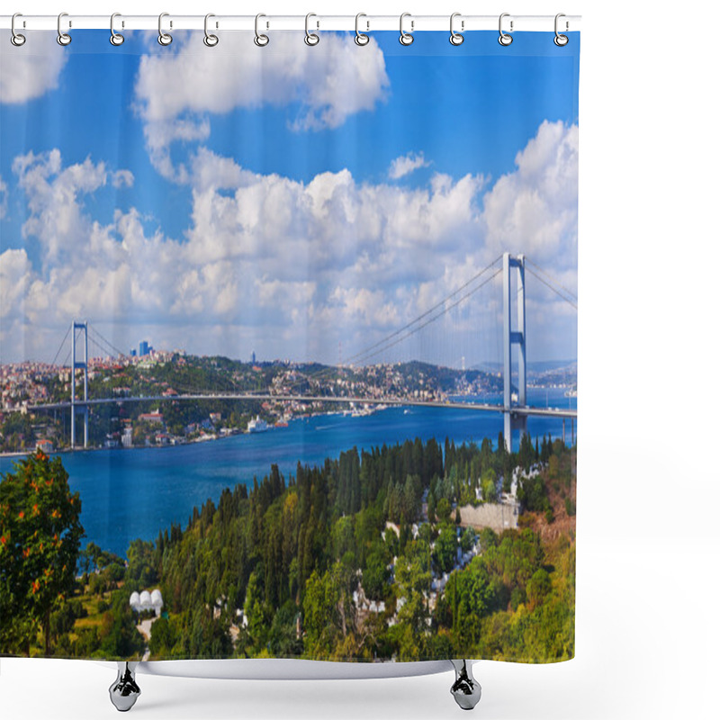 Personality  Bosphorus Bridge In Istanbul Turkey Shower Curtains