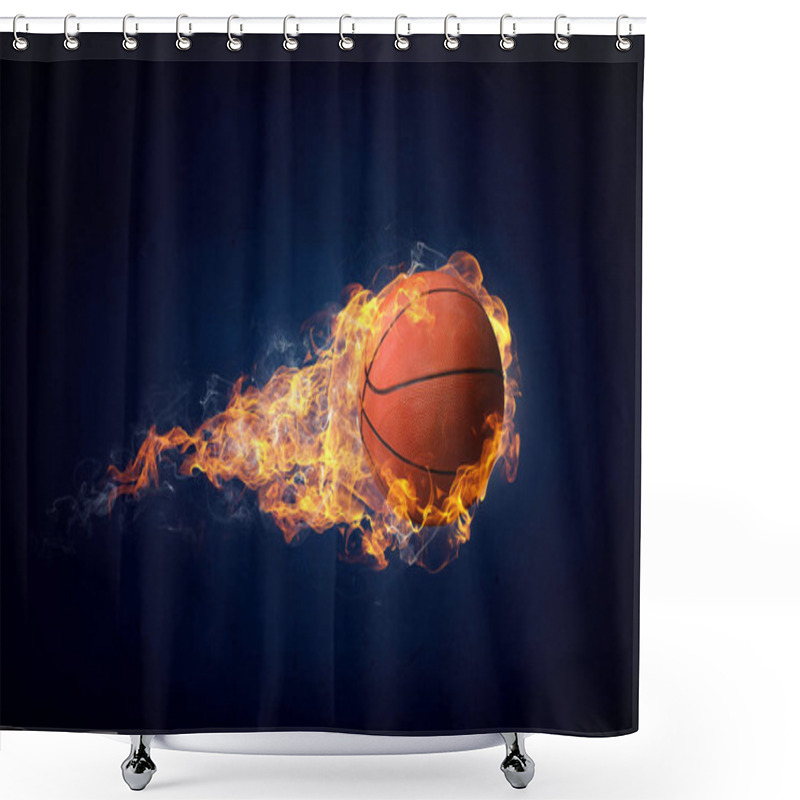 Personality  Basketball Game Concept Shower Curtains