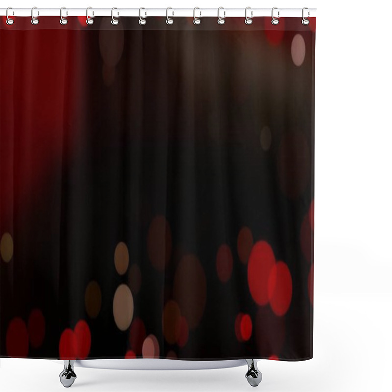 Personality  Abstract Artistic Background Made With Bokeh Circles Shower Curtains