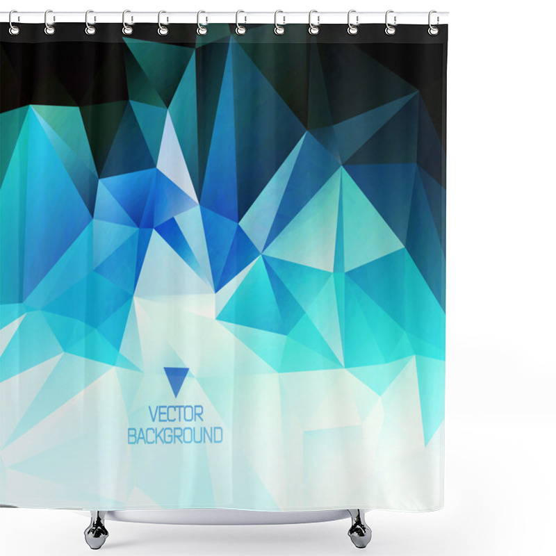 Personality  Polygonal Design / Abstract Geometrical Background Shower Curtains