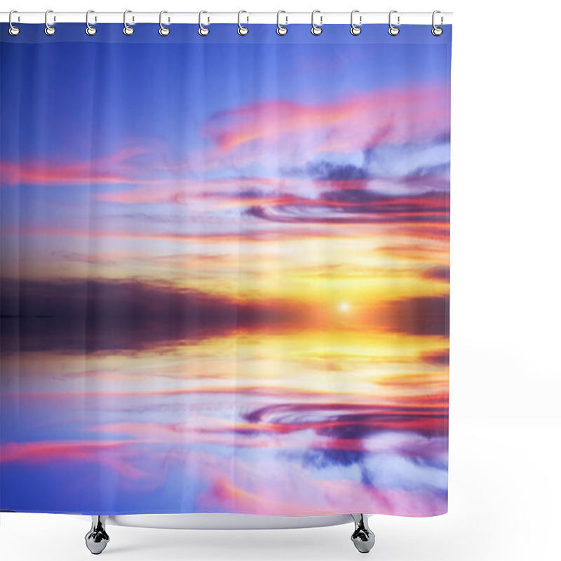 Personality  Mystic Sunset On The Sea Shower Curtains