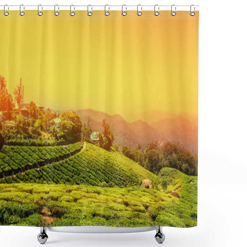 Personality  Tea Plantations In Munnar, Kerala, India.  Shower Curtains