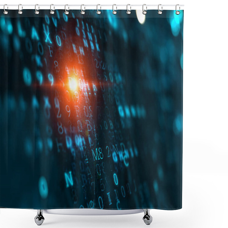 Personality  Global Networking And Connection Shower Curtains