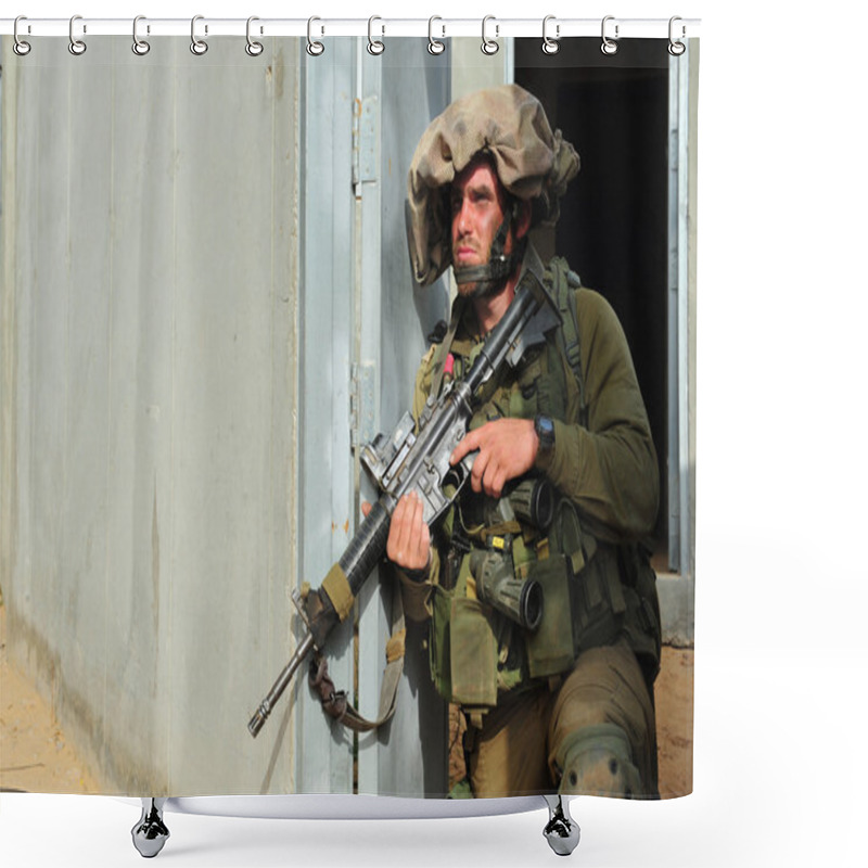 Personality  Israeli Soldier Shower Curtains