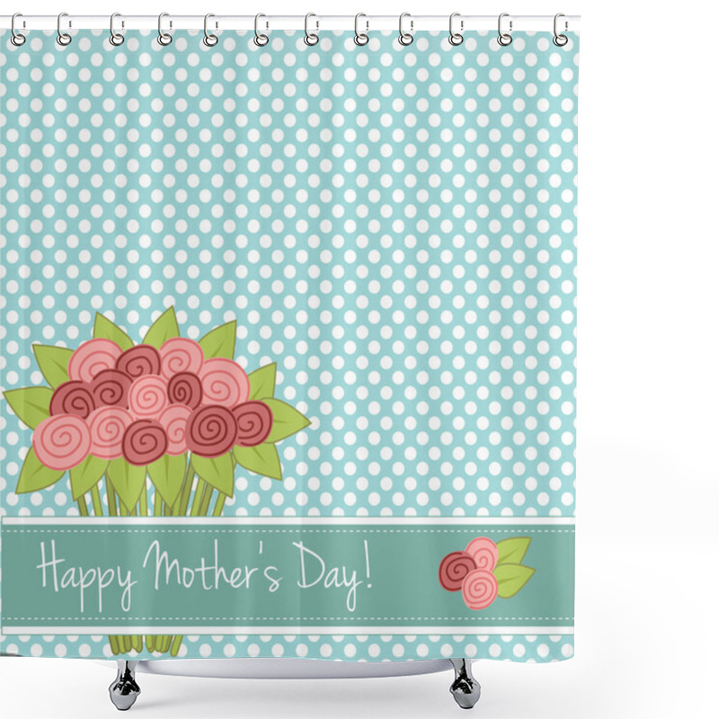 Personality  Bouquet Of Roses For Mothers Day Shower Curtains