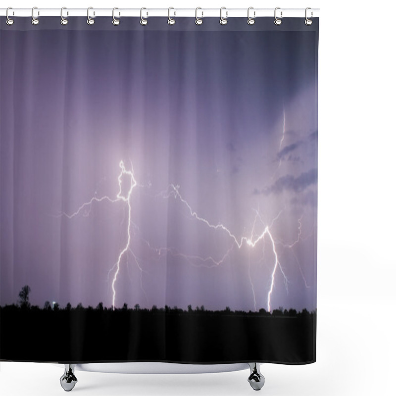 Personality  Lightning Bolts And Storm Shower Curtains