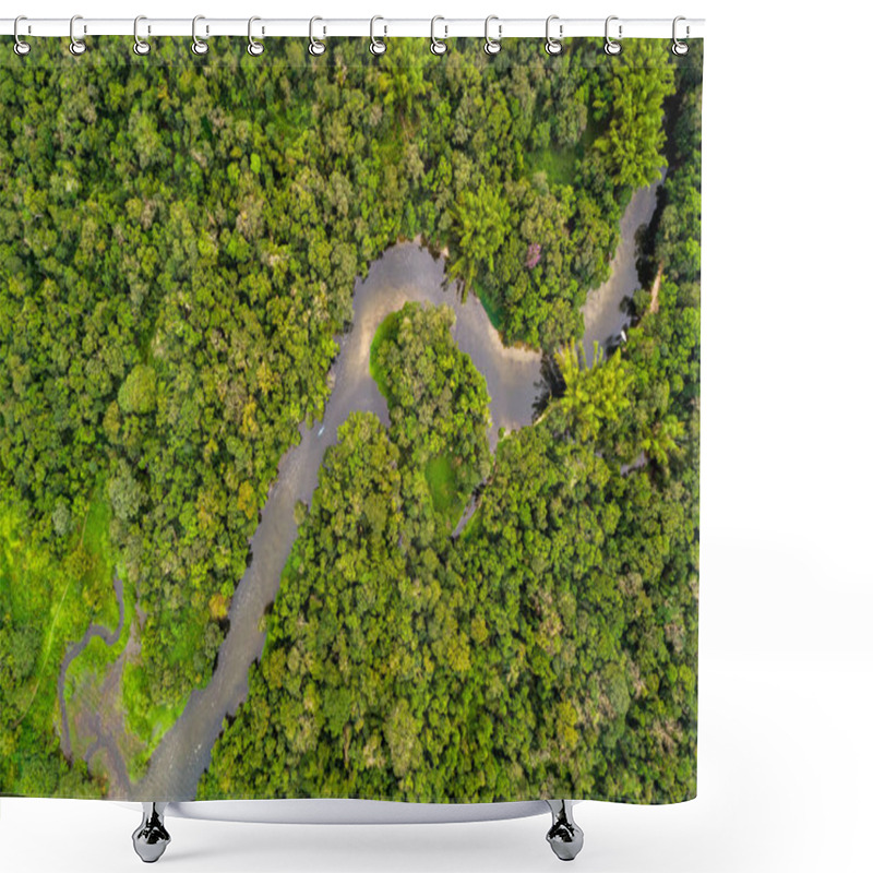 Personality  Aerial View Of Amazon Rainforest, South America Shower Curtains