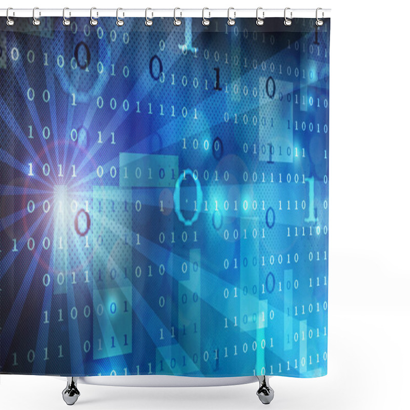 Personality  Big Data Shower Curtains