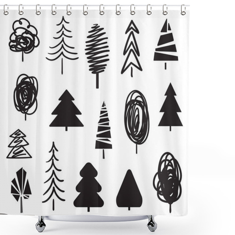 Personality  Illustration. Digital Art Shower Curtains