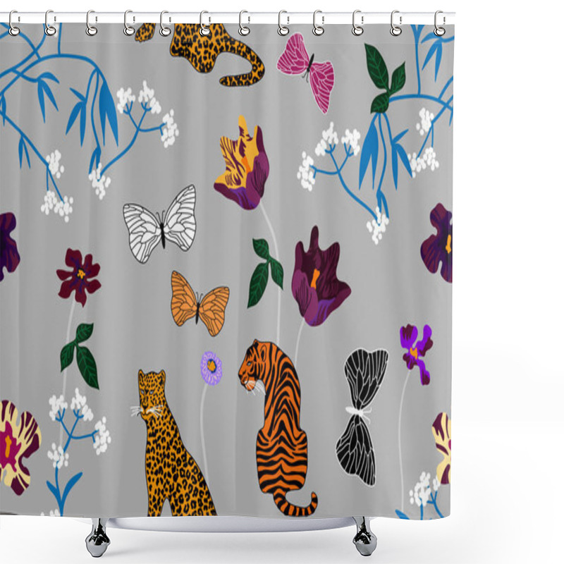 Personality  Fantasy Summer Jungle.  Shower Curtains