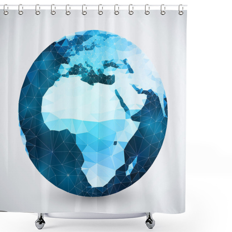 Personality  Abstract Illustration Of Earth Shower Curtains