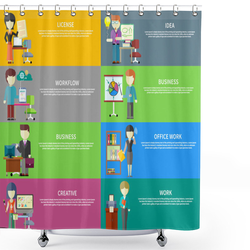 Personality  Business Peoples Professions Shower Curtains