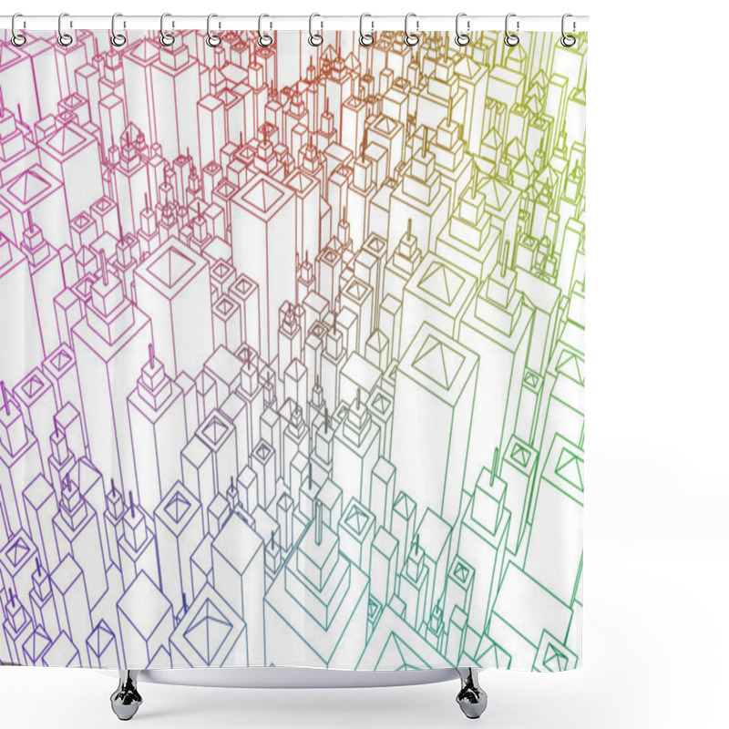 Personality  Property Market Shower Curtains