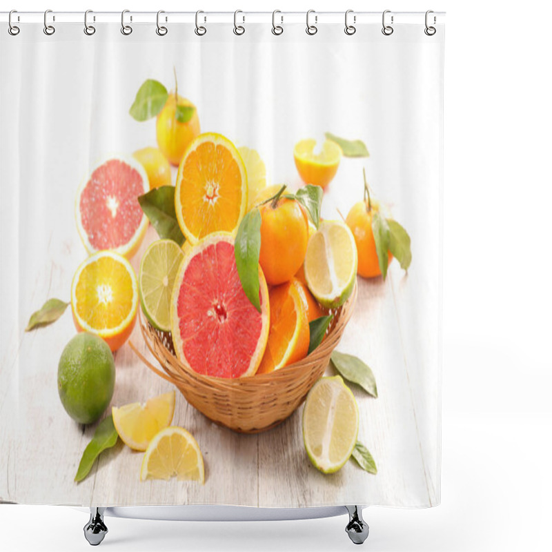 Personality  Citrus Fruits Composition Shower Curtains