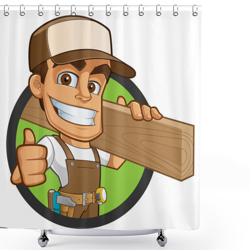 Personality  Carpenter Shower Curtains