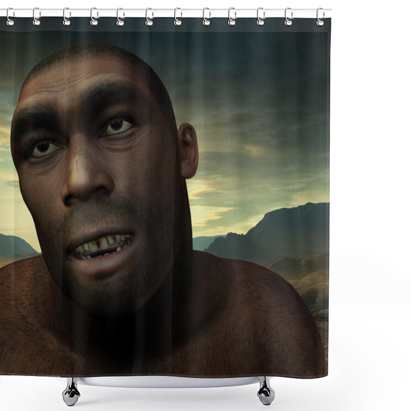 Personality  Early Humans Homo Erectus Shower Curtains