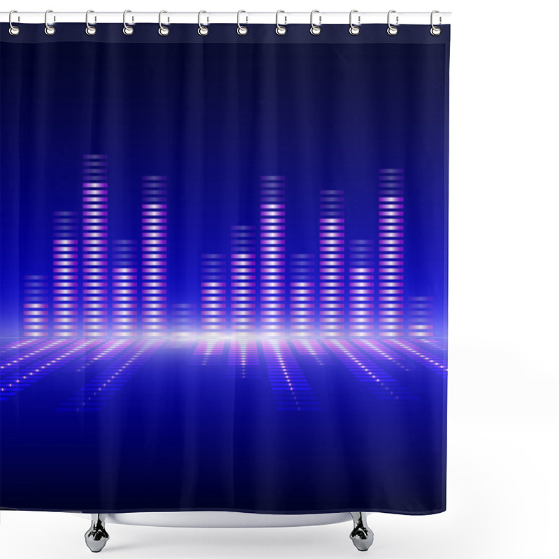 Personality  Voice-frequency Equalizer. Shower Curtains