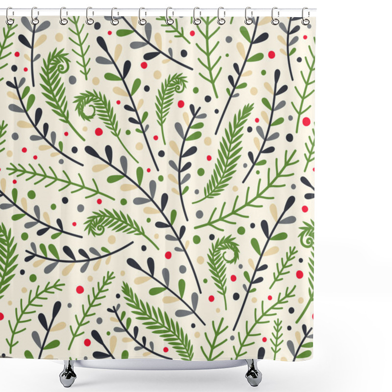 Personality  Floral Holiday Pattern Shower Curtains