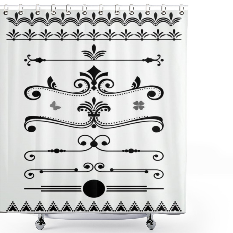 Personality  Page Decoration Elements Shower Curtains