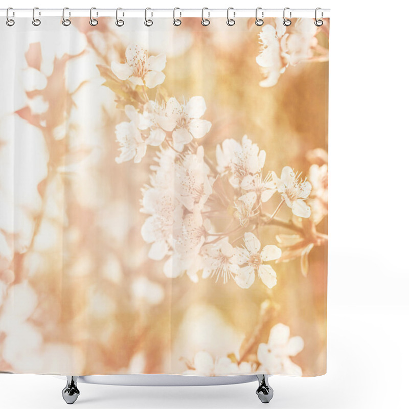 Personality  Apple Tree Blossom Shower Curtains