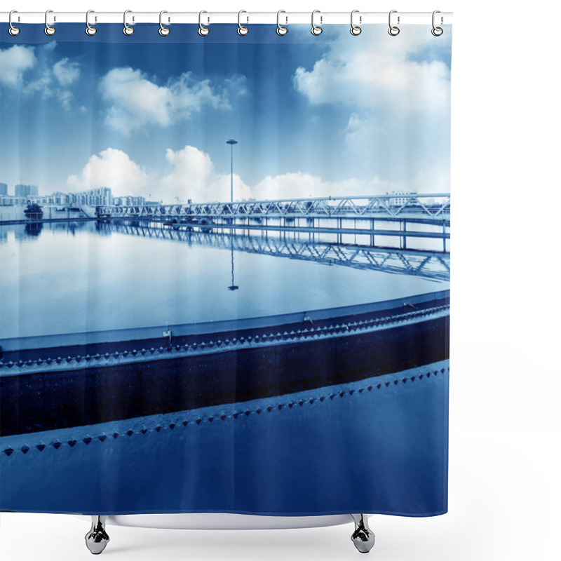 Personality  Sewage Treatment Plant Shower Curtains