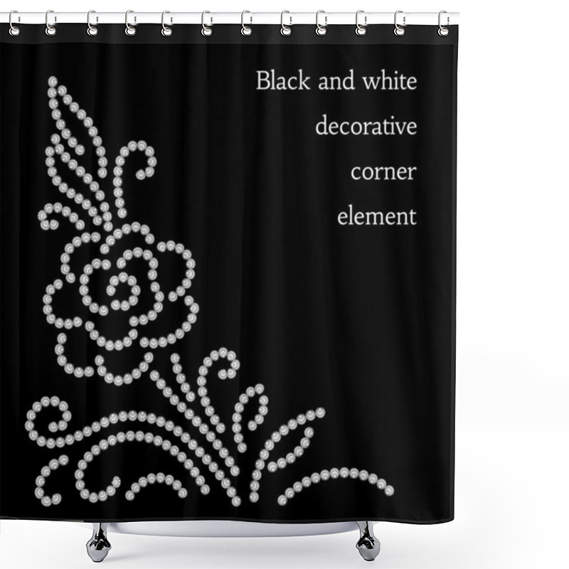 Personality  Diamond Flower Shower Curtains