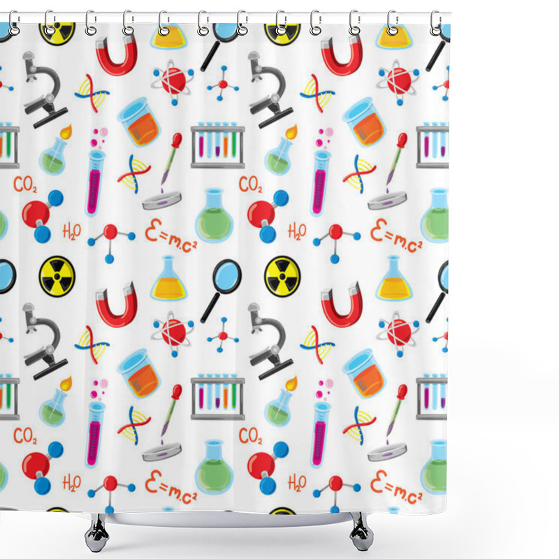 Personality  Laboratories Stuff Background Shower Curtains