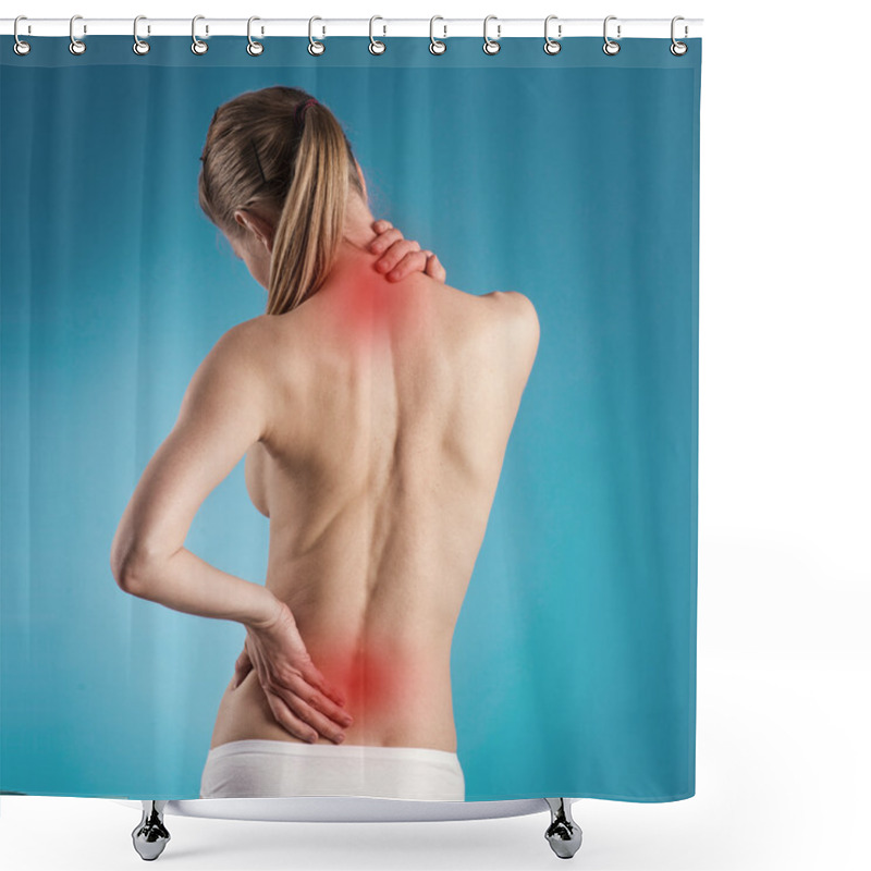 Personality  Back Pain Shower Curtains