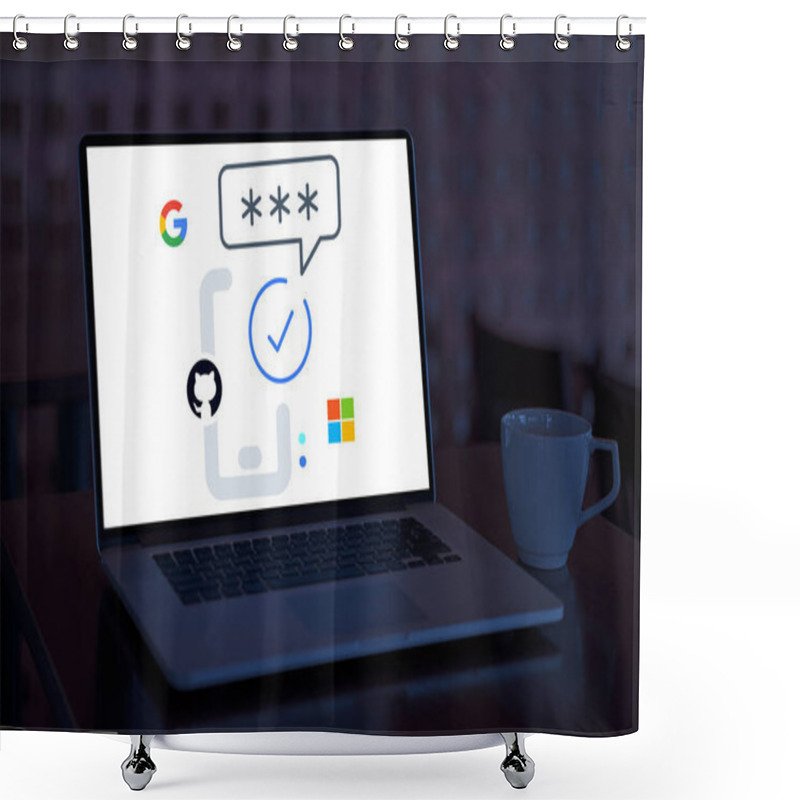 Personality  Understanding The Risks Of Non-MFA Access In Digital Environments Shower Curtains