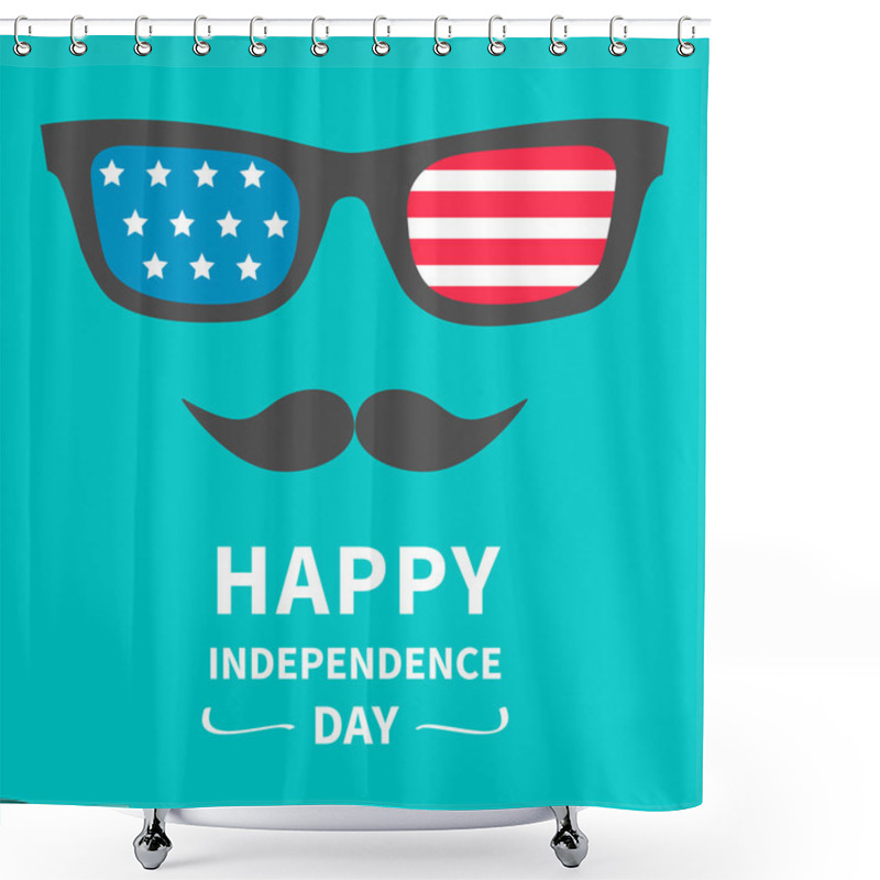 Personality  Glasses And Mustaches Shower Curtains