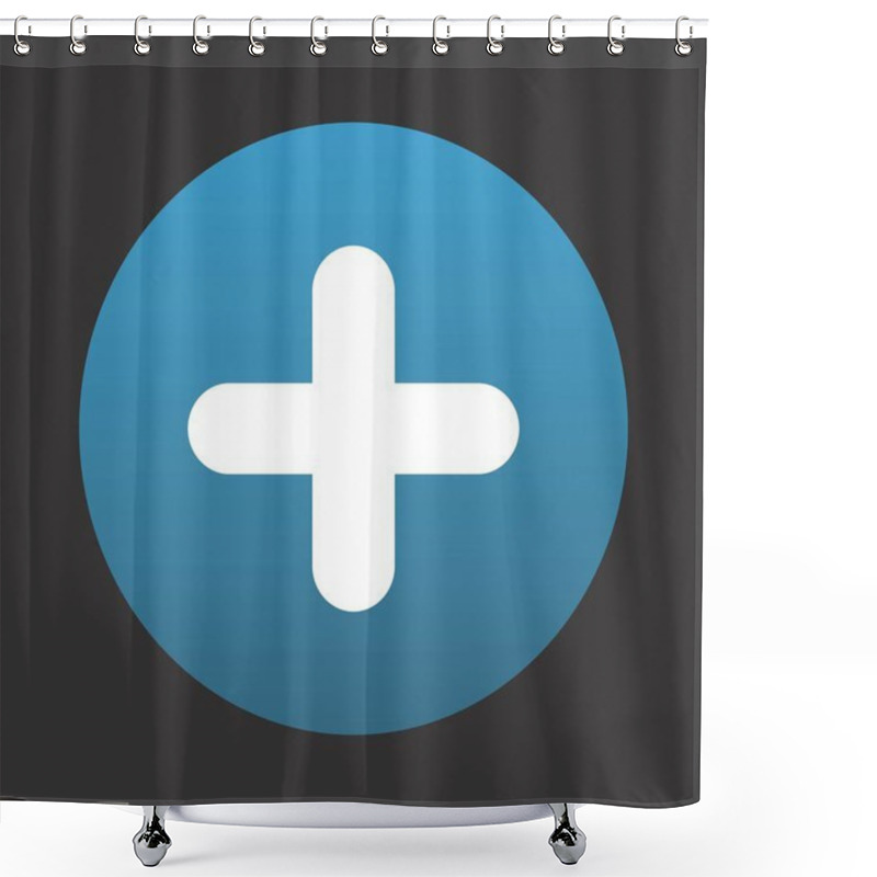 Personality  Plus Icon For Your Project Shower Curtains