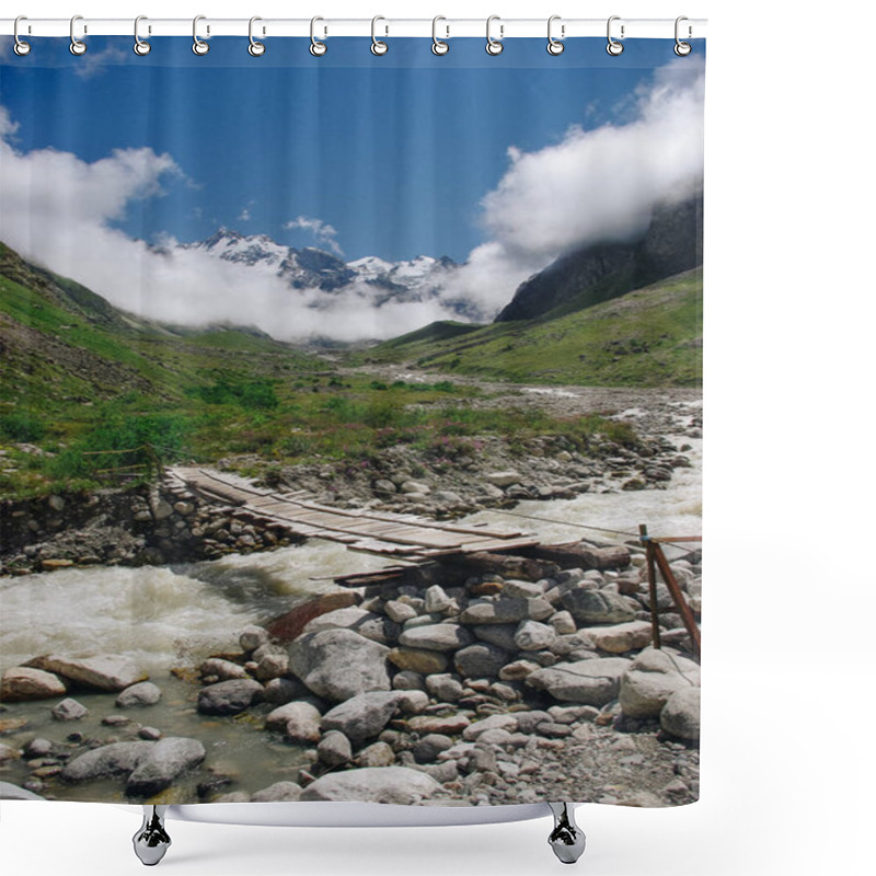 Personality  Bridge And River Shower Curtains