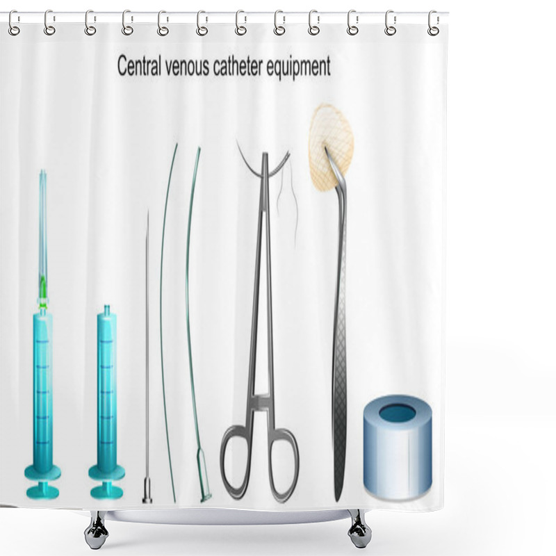 Personality  Central Venous Catheter Equipment Shower Curtains