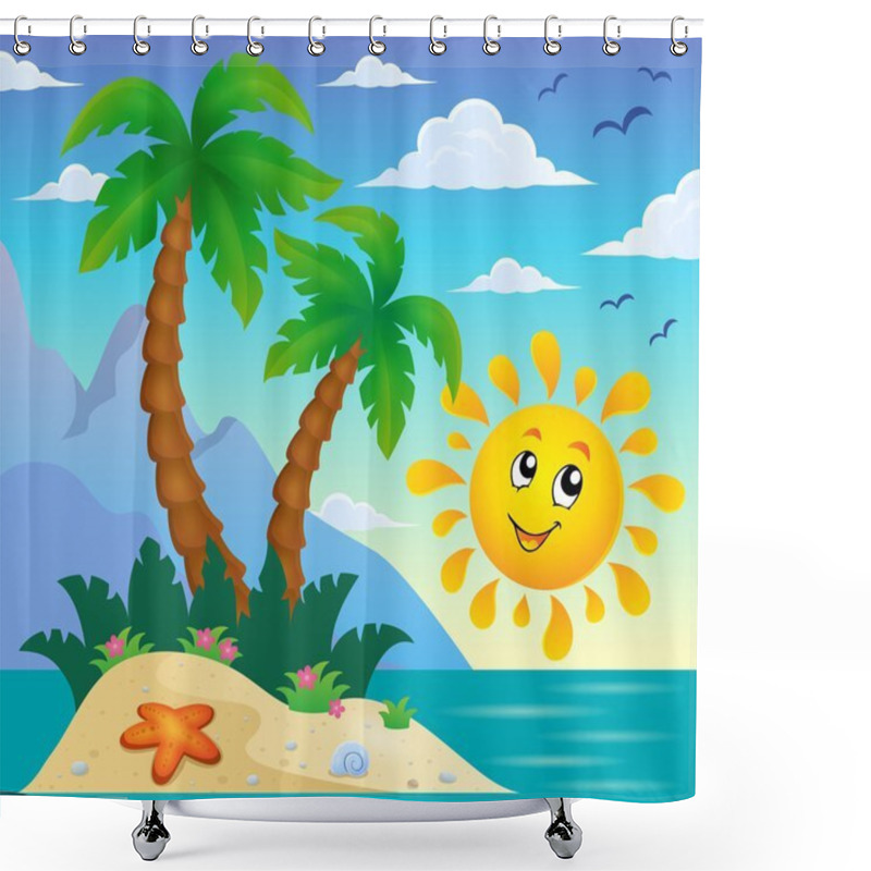 Personality  Tropical Island Theme Image 9 Shower Curtains