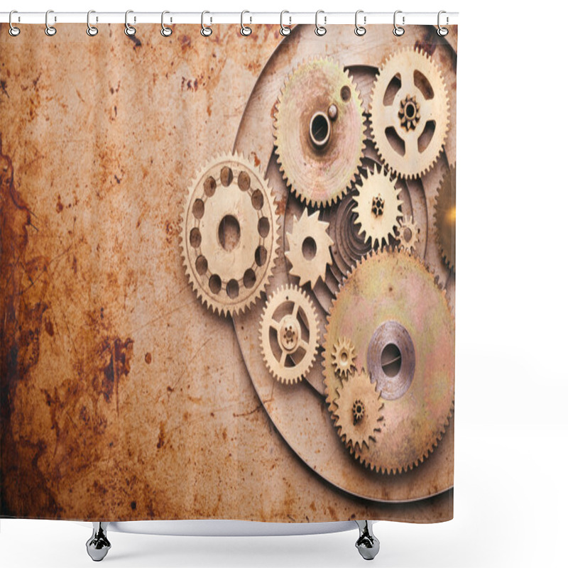 Personality  Steampunk Background Shower Curtains