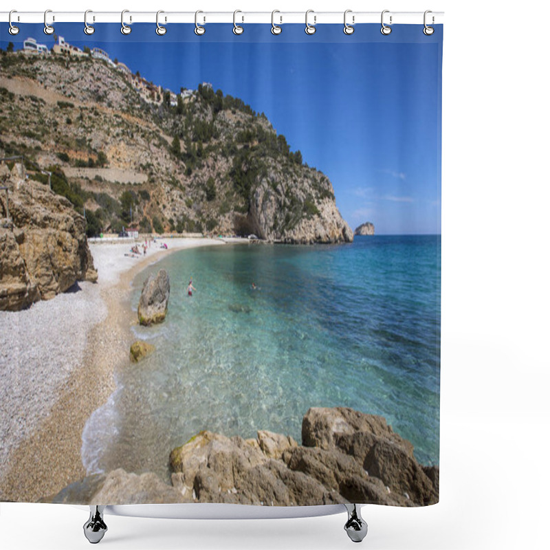 Personality  La Granadella Beach In Javea Shower Curtains